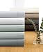 Calvin Klein Home "Blanket Stitch Twill" 400 Thread Count Flat Sheet, Queen Oleander