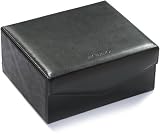 Movado Black Leather Valet Box #0603046