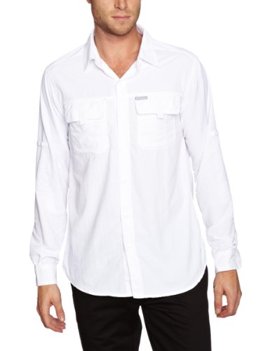Columbia Herren Funktionshemd Silver Ridge Longsleeve Shirt, White, S, EM7620_100 Preisvergleich