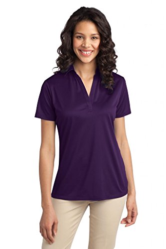 Port Authority® Ladies Silk TouchTM Performance Polo, Bright Purple, XL