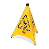 RUBBERMAID Pop-Up Safety Cones - Yellow