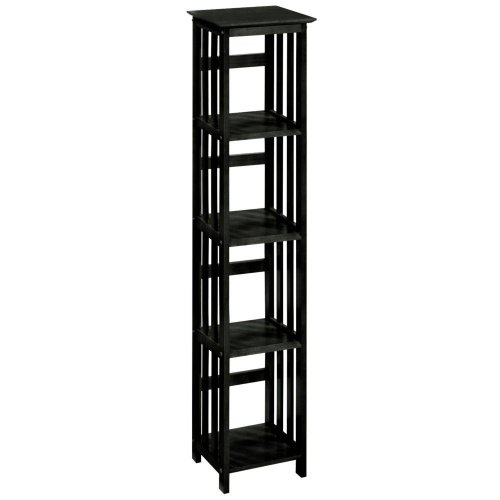 Buy Mission style 14 w 4 shelf Bookshelf FOUR-SHELF BLACKB000IIJDE8 Filter