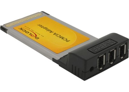 DELOCK PCMCIA Adapter, CardBus zu 3 x FireWire Preisvergleich