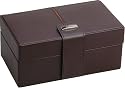 Dulwich Brown Leather with Orange Lining 3 Piece Watch Box