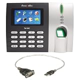 Fingertec TA100C/ TA103C Multimedia Color Fingerprint Series Time Clock with Serial to USB Adapter Cable