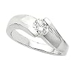 14K White Gold Diamond Solitaire Engagement Ring - 0.50 Ct.