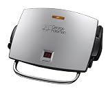 George Foreman 14525 Family Removable Plates Grill and Melt - Brushed Steel, 4 Portion