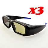 Produkt-Bild: ATC 3 pcs x COOL Design aufladbar 3D Brille Glasses f&uuml;r Samsung LG Panasonic