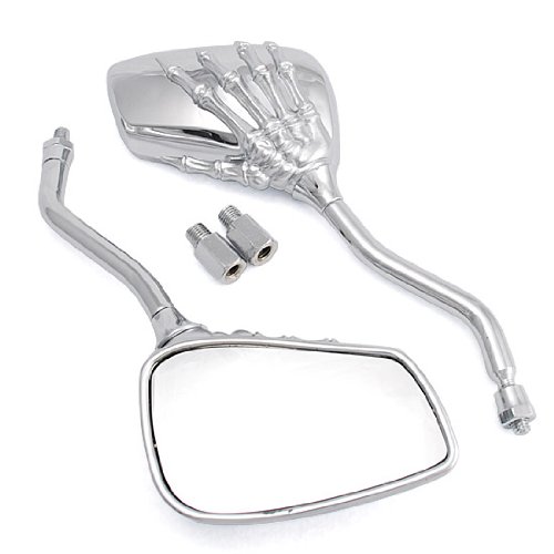 Best Price Motorcycle Motorbike Parts Chrome Skull Hand Claw Rear Side View Mirror for Suzuki VL1500 VS 400 800 C1800R Katana Intruder Boulevard VS1400 B-King GT750