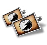 Cufflinks "Horses Yin & Yang" - Hand Made Cuff Links