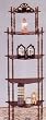 Cherry 5-Tier Wooden Display Rack