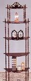 Cherry 5-Tier Wooden Display Rack