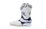 Swarovski Crystal Blue & White Boot