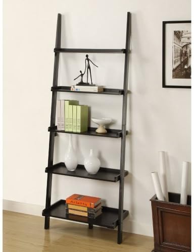 Mintra Black Finish 5-Tier Ladder Book Shelf by Mintra Corporation