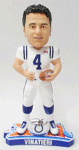 Buy Adam Vinatieri Indianapolis Colts Super Bowl XLI Champions Ring Bobble Head Doll from Forever Col by Forever Collectibles