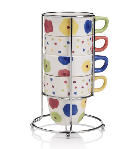 Flower Spot Stacking Mugs