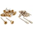 24 Soft End Cup Brushes Metal Polishing Rotary Tools
