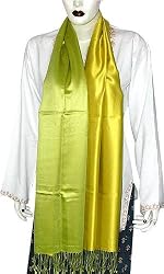 Indian Scarves Pure Silk Womens Accessory 28 x 80 inches (psrf077)