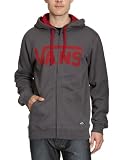 Vans Herren Kapuzenpullover mit Rei&szlig;verschlu&szlig; Classic, gravel/rio red, S, VJ6KAF6