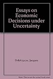 Essays on economic decisions under uncertainty
