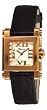 Chopard Women's 275349-5001 LBK Happy Sport Square Black Leather White Dial Watch