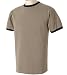 Authentic Pigment 6 oz Pigment-Dyed Short-Sleeve Ringer T-shirt - 1946