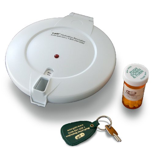 e-pill Automatic Medication Dispenser. Automatic pill box alarm system for home use. Locked pill box can dispense up 28 times per day. Med-Time XL (28 medication times = 2x daily dosing = refill pill dispenser every 14 days).