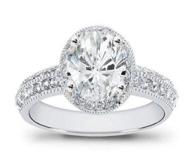 White gold engagement rings diamond settings