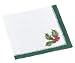 Kitchen & Housewares : Caspari Holly Linen Paper Cocktail Napkin Package, Green