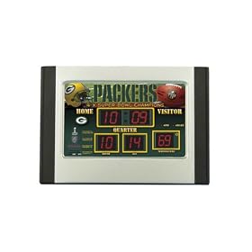 Green Bay Packers Alarm Clock Scoreboard by