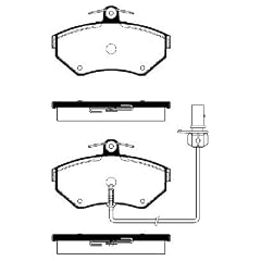 AUTEK Bremsbel�ge vorn AUDI A4 1.6 1.8quattro 1.9TDI CABRIOLET 1.8 VW PASSAT 1.6 1.9TDISyncro/4motion 1.8 1.8Syncro/4motion