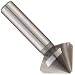 Magafor 4312500 431 Series 3 Flute, 90 Degrees Cutting Angle, 0.984" Cutting Length Cobalt Steel Uncoated (Bright) Countersink