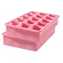 2 Pink Perfect Cube Ice Trays