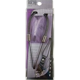【クリックで詳細表示】カシムラ 携帯ストラップ ネックストラップ 本皮 ブラック SA-30： 家電・カメラ