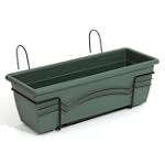 Green TERRA 50 cm window box + hanger...