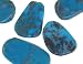 Turquoise Flat Slab Nugget Beads Natural Genuine 15mm-20mm (Qty=5)