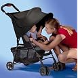 RayShade® UV Protective Stroller Shade Improves Sun Protection for Strollers, Joggers and Prams Black