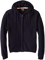 Eddie Bauer Big Girls'  Hooded Cable Knit Sweater
