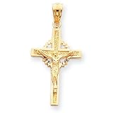 14k Gold Celtic Crucifix Charm