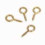 200個入り スクリューフックアイ　金属素材 ゴールデン 05#