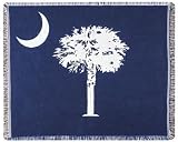 Palmetto State Flag South Carolina Tapestry Throw Blanket 50 x 60