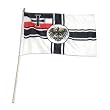 German Imperial War Ensign - 1871-1919 - 12in x 18in Stick Flag