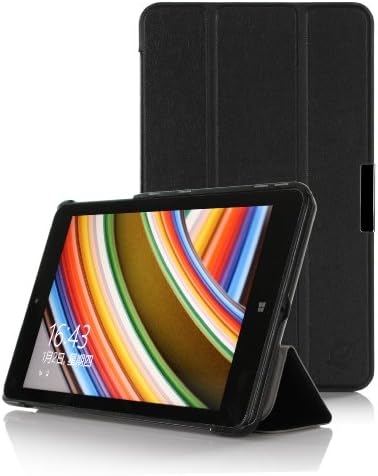 Exact Slender Series Ultra Slim Lightweight Smart-shell Stand Case for Lenovo ThinkPad 8 Black