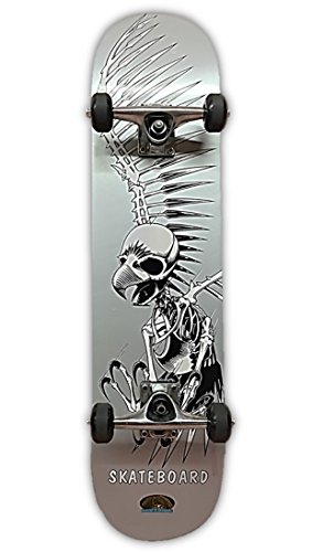 Dreadxboards 31x8-inch winged skeleton maple skateboard…