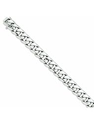 Genuine 14K White Gold 13.0mm Curb Link Chain 8 Inches 100% Satisfaction Guaranteed.
