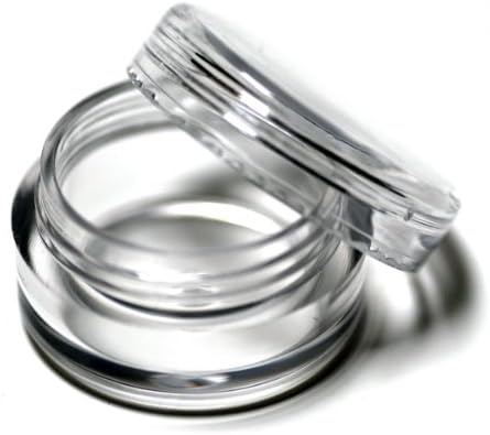 150 Clear Plastic Cosmetic Sample Containers (5 Gram)