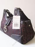 Etienne Aigner Logo Satchel Black / Espresso Review