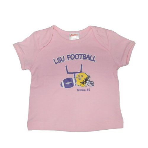 Infant / Baby NCAA LSU Tigers My First Tee T-Shirt - Pink (Size: 12)
