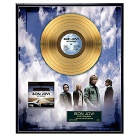 BON JOVI Lost Highway Framed 24KT GOLD RECORD Limited Edition New Mint Gift