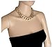 Gold Chunky Large Bling Statement Curb Chain Fashion Necklace Choker By VAGA